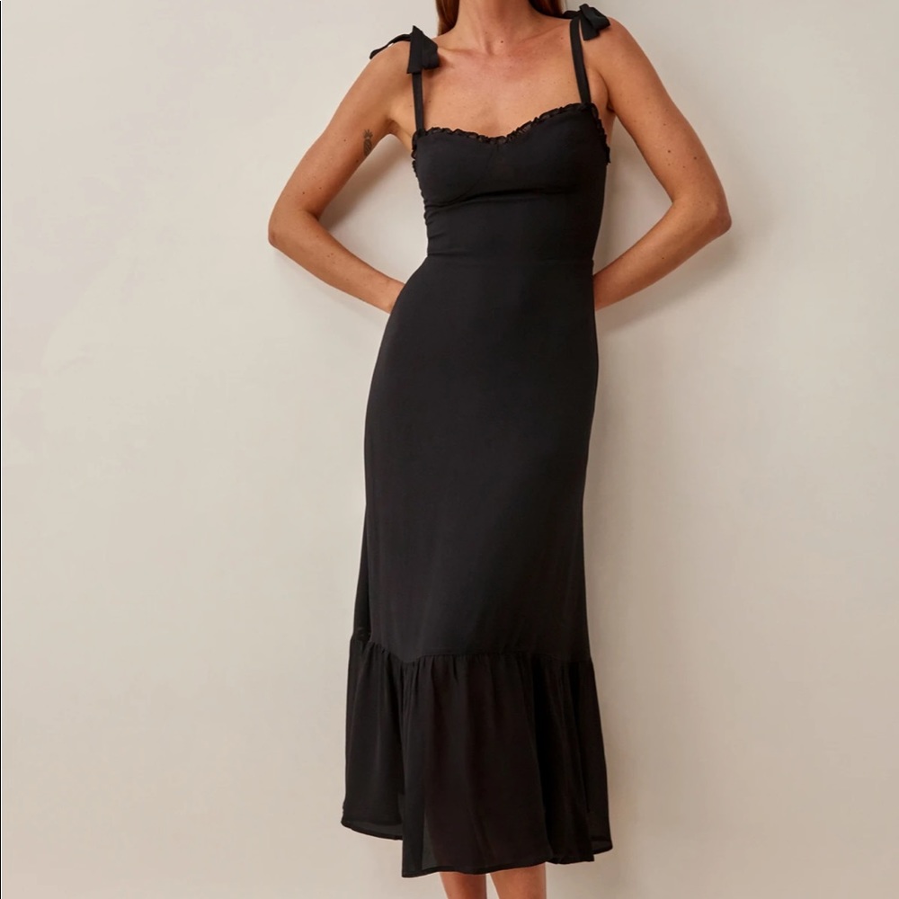 Reformation Nikita dress in black